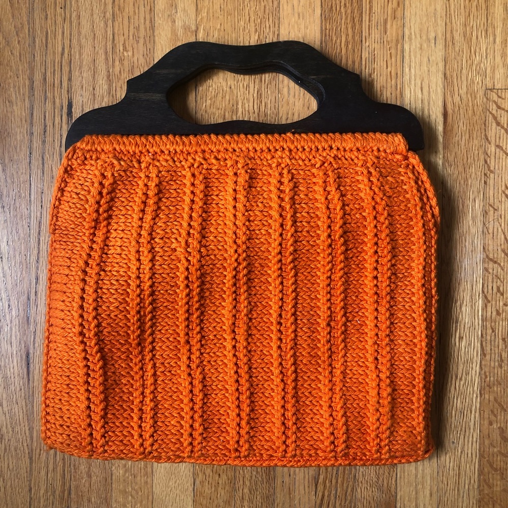 Vintage Handmade Crocheted Purse